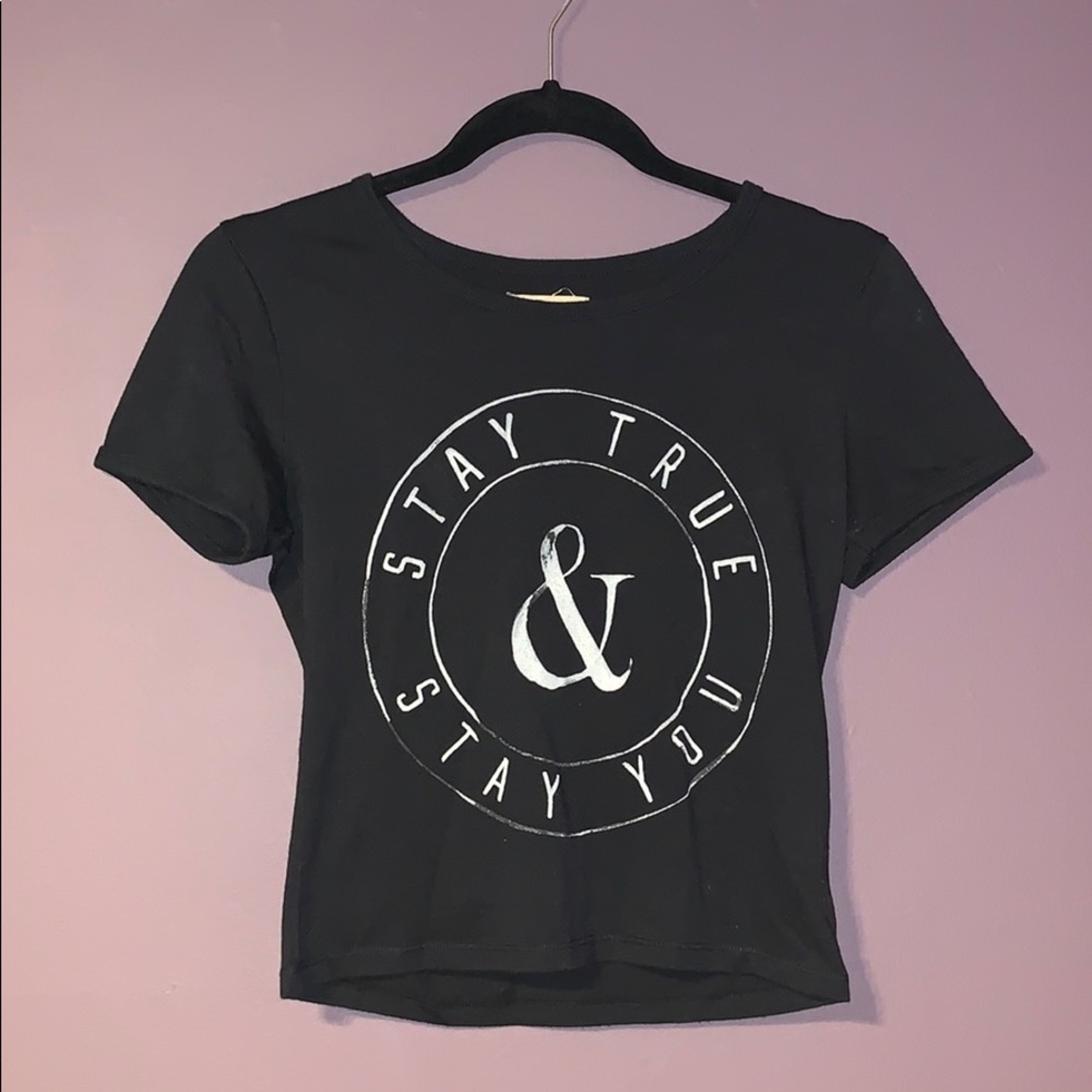 Hollister S Black Graphic Tee